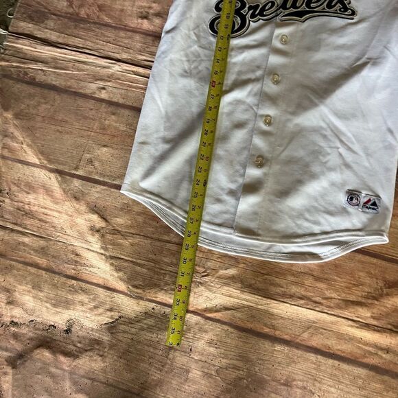 MILWAUKEE BREWERS CARLOS LEE VINTAGE JERSEY YOUTH - Picture 5 of 6